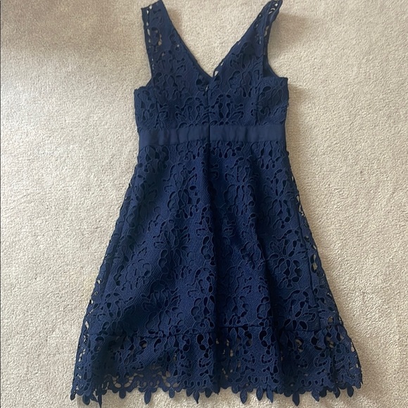 Banana Republic Midnight Blue Lace Dress - Picture 3 of 3